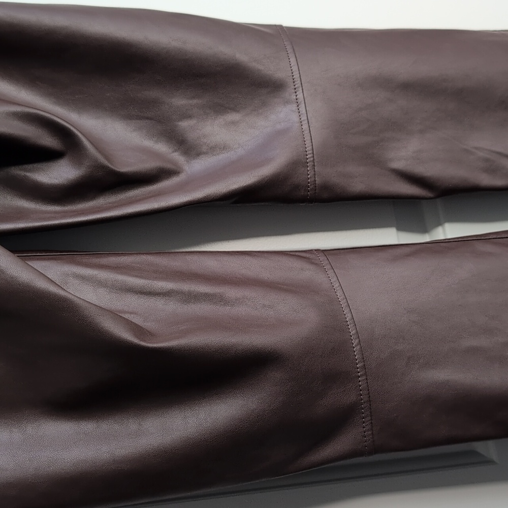 GAP Vintage Slim High Rise Faux Leather Jeans - Picture 4 of 11